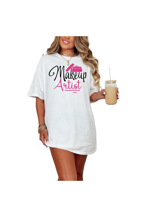 Makeup Artist Design Stylish Creative, White Comfort Colors T-Shirt, Medium