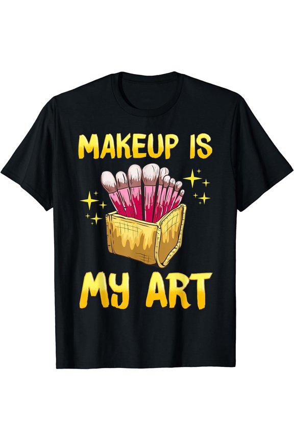 Makeup Artist or Women with Fashionable Makeup T-Shirt