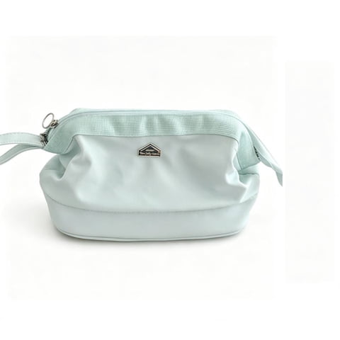 Makeup Bag 9.8X6.9 Inch Large Capacity Waterproof Nylon Cosmetic Storage Pouch with Sturdy Zipper And Side Strap for Travel Toiletries Organizer for Women Girls