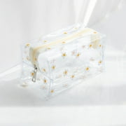 Makeup Bag Cameland Makeup Bag Clear Makeup Bag Transparent Travel Portable Mini Wash Storage Bags Flower Print Women Zipper Cosmetic Bag Organization and Storage on Clearance