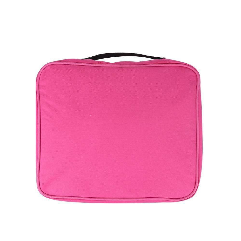 Makeup Bag Case Portable Handle Storage Organizer Travel Bag Wash Bag, Pink