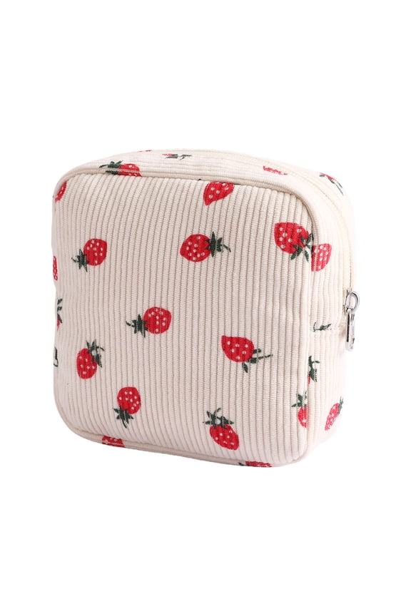 Makeup Bag, Cosmetic Bag, Double Layered Large Capacity Small Fresh Makeup Organizer, Stylish Durable Portable Travel Cosmetics Pouch
