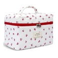 thumbnail image 1 of Gynky Makeup Bag- Large Capacity Cute Floral Travel Toiletry Bag,Cotton Cosmetic Bag Set for Women Girls Gifts Birthday, 1 of 7