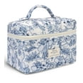 thumbnail image 1 of Gynky Makeup Bag- Large Capacity Cute Floral Travel Toiletry Bag,Cotton Cosmetic Bag Set for Women Girls Gifts Birthday, 1 of 7