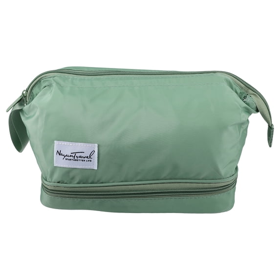 Makeup Bag Cosmetic Travel Bag Waterproof Organizer Case Toiletry Bag for Women Nylon Green