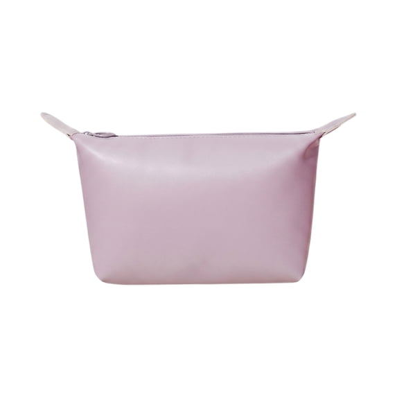 Makeup Bag Dumpling Shape Cosmetic Pouch Portable Storage Organizer Waterproof Travel Makeup Case Handheld Beauty Bag For Women Daily Use Travel(Purple)
