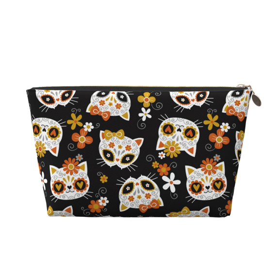 Makeup Bag - Flower fox Cosmetic Bag Portable Travel Toiletry Bag for Women Small Make Up Organizer Bag Zipper Pouch Travel Essentials