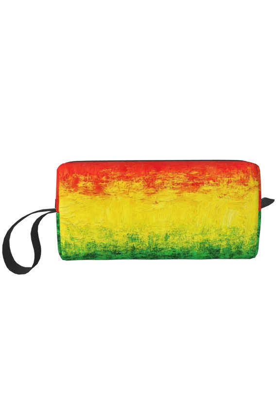 Makeup Bag For Purse Rastafarian Grunge Water-Resistant Make Up Pouch Small Cosmetic Case For Travel Accessories