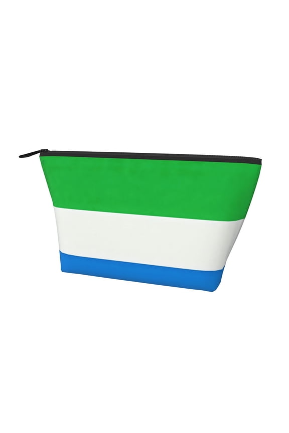 Makeup Bag For Purse Sierra-Leone Flag Cosmetic Pouch Bag Portable Travel Handbag For Women