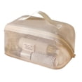 thumbnail image 1 of Makeup Bag, Large Capacity High-End Nylon Gauze Cosmetic Organizer Storage Pouch with Multiple Compartments, 9.45 X 5.12 X 5.12 Inches, Portable Travel Toiletry Bag for Women, 1 of 5