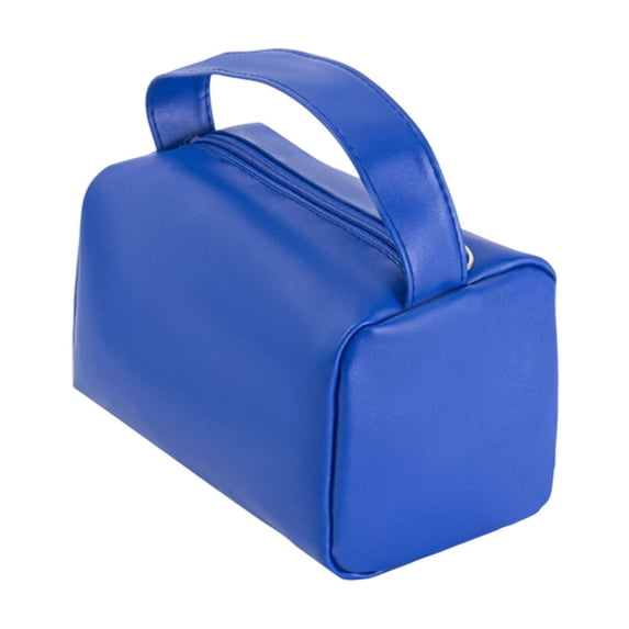 Makeup Bag Large Capacity Waterproof Cosmetic Organizer Portable Toiletry Bag for Women Candy Color in Blue with Carry Handle