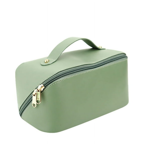 Makeup Bag, Large cosmetic bag, waterproof PU leather travel cosmetic bag, women's portable cosmetic bag, Multi-functional storage cosmetic bag