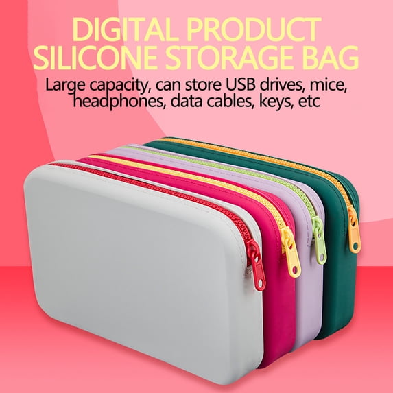 Makeup Bag Organizer Travel Cosmetic Pouch Large Capacity | Zipper Closure, Durable Waterproof Material | Multi-Use Storage for Brushes & Toiletries | Assorted Colors, Portable, Lightweight