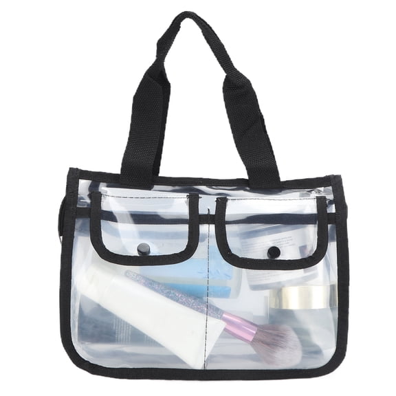 Makeup Bag Portable Transparent Large Capacity Cosmetic Storage Bag for Traveling Vacation 27x20.3x9cm/10.6x8.0x3.5 in