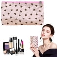 thumbnail image 1 of Makeup Bag for Purse，Makeup Bag Toiletry Cosmetic Bag with Zipper Travel Packing Bag Small Cosmetic Bag Accessory Organizer for Women and Men Features: - Makeup Bag Wash Bag Pink, Cosmetic Bag, Back, 1 of 9