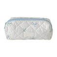 thumbnail image 1 of Cosmetic Bag Makeup Bag Quilted Travel Pouch Large Toiletry Adorable Floral Design Organizer for Women and Girls, 1 of 3