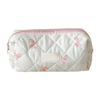 Makeup Bag Quilted Travel Cosmetic Pouch Large Toiletry Organizer For Women Girls Floral Design Durable