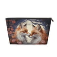 thumbnail image 1 of Makeup Bag - Romantic Pink Flower Fox Cosmetic Bag Portable Travel Toiletry Bag for Women Small Make Up Organizer Bag Zipper Pouch Travel Essentials, 1 of 8