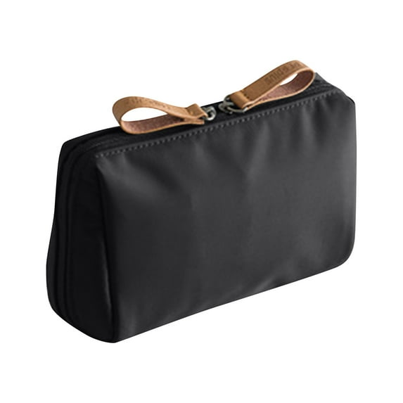 Makeup Bag Small With Compartments, Lipstick Makeup Bag, Travel Toiletry Bag, Multifunctional Storage Bag For Cosmetics Toiletries Stationery, High Density With 2Mm