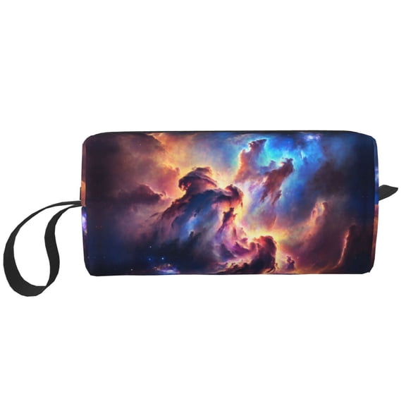 Makeup Bag Small Cosmetic Bags For Purse Women Nebula Galaxy Pattern Water-Resistant Make Up Pouch