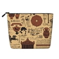 thumbnail image 1 of Makeup Bag Small Cosmetic Bags for Women Travel Toiletry Bag Zipper Pouch Purse Organizer Pouches, Ancient Greece Vintage Acropolis, 1 of 7