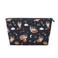 thumbnail image 1 of Makeup Bag - Space Music Fox Cosmetic Bag Portable Travel Toiletry Bag for Women Small Make Up Organizer Bag Zipper Pouch Travel Essentials, 1 of 8