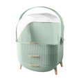 Makeup Bag Storage Box Countertop Portable Vanity Cosmetics Bathroom