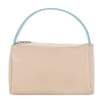 Makeup Bag Travel Makeup Bag,Large Capacity Cosmetic Bag for Women,Water resistant Portable Pouch Open Flat Toiletry Bag Makeup Organizer with Handle