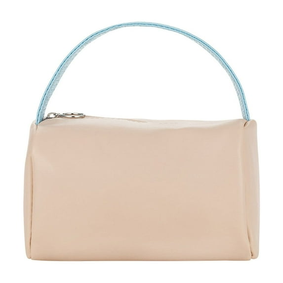 Makeup Bag Travel Makeup Bag,Large Capacity Cosmetic Bag for Women,Water resistant Portable Pouch Open Flat Toiletry Bag Makeup Organizer with Handle