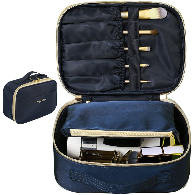 Makeup Bag Travel Small Cosmetic Bags for Women Girls 2-in-1