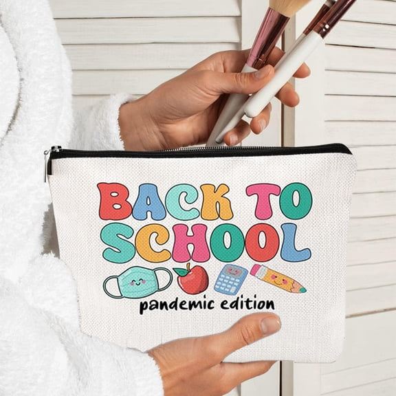 Makeup Bag Zippered Travel Toiletry Bag Large Capacity Portable And Cute Storage Bag