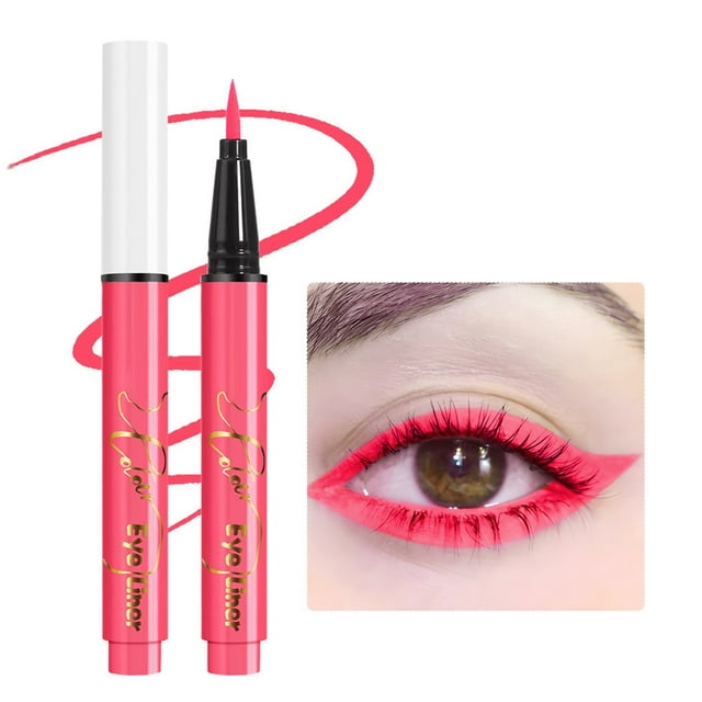 Makeup Beauty Eyebrow Pencil Eyeliner Stamp Liquid Eyeliner 12 Colors Fluorescent Eyeliner Pen Face Body Paint Pen Festival Stage Party 1ml Eye Pencil Eye Liner Make up Eyeliner Pencil Popular Pick