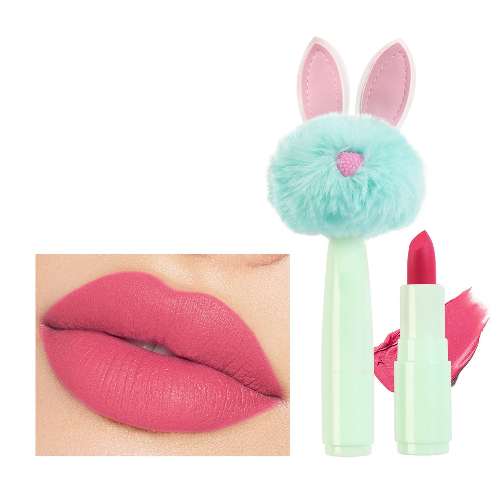 💗 Makeup! Besaacan Mini Rabbit Plush Lipstick 02 (The Product Is Only