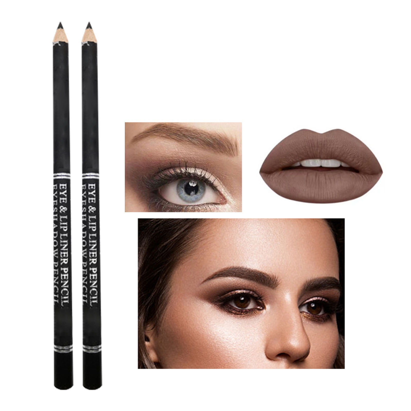 Makeup of Blekii Eyeliner Pencil Lipstick Multiple Functions Can Be