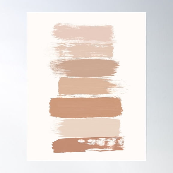 Makeup Blush Shades Poster Wall Art, Modern Wall Decor For Living Room Bedroom, 8x12 UNFRAMED