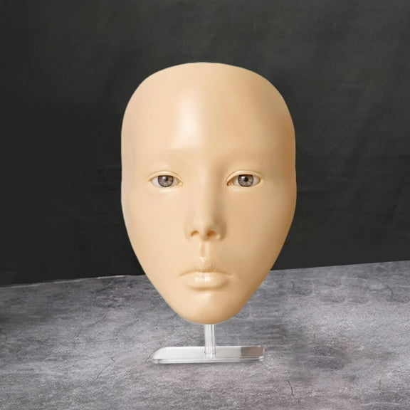 Makeup Board/ Realistic Makeup Pad /Silicone/ Lash Extension Training Practice Head for Lash Extension Practice Make up Beginner Cosmetology