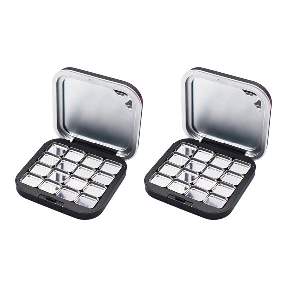 Makeup Box Set Shatter Resistant Plastic Construction Empty Eyeshadow Palette For Travel And Home