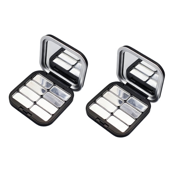 Makeup Box Set Shatter Resistant Plastic Construction Empty Eyeshadow Palette For Travel And Home