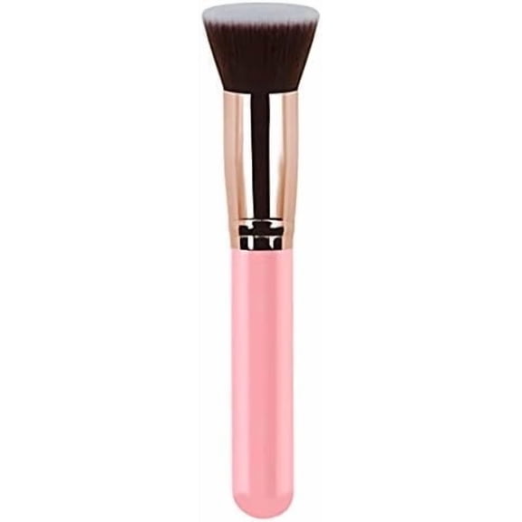 Makeup Brush Brush Foundation Blush Bronzer Contour Blender Brush Professional Mineral Blending Buffing Kabuki Brushes Thick and Dense Soft Synthetic Fibers (&Rose )