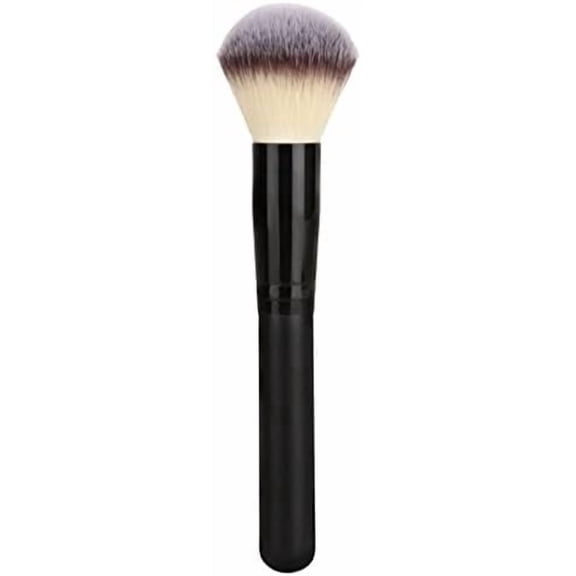 Makeup Brush Brush Foundation Blush Bronzer Contour Blender Brush Professional Mineral Blending Buffing Kabuki Brushes Thick and Dense Soft Synthetic Fibers (Black)