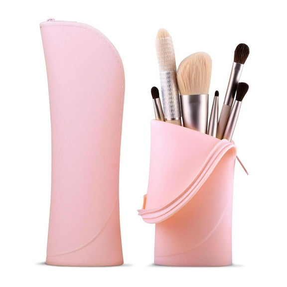 Makeup Brush Case Travel Makeup Brush Holder Large Makeup Brush Bag Professional Cosmetic Bag for Daily, Work or Gift