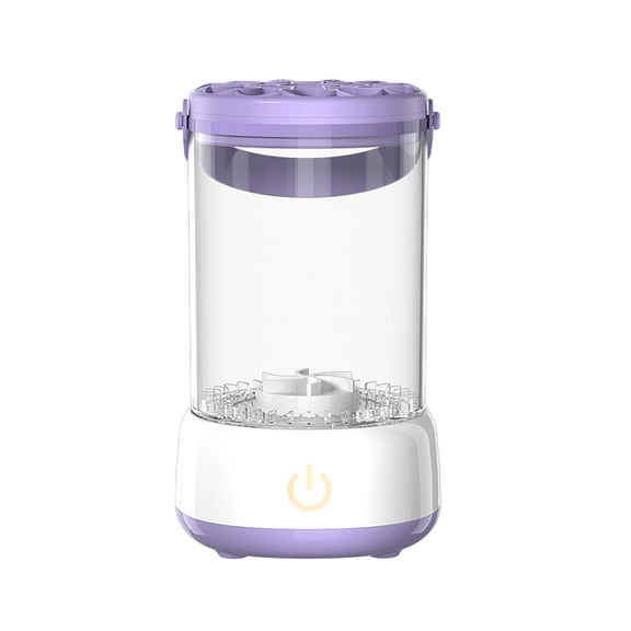 Makeup Brush Cleaner Electric Spin Washer, Portable Sonic Cleaning Machine for Makeup Brushes Sponges s, Quick Deep Clean with Vibration, USB Rechargeable