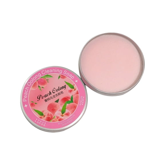 Makeup Brush Cleaner, Makeup Brush Cleaner Machine, Makeup Brush Soap, Heart Shaped Cleansing Design, for Cosmetic Brushes, Beauty Sponges and Makeup Tool Maintenance, by Cosmug, 100g Color E