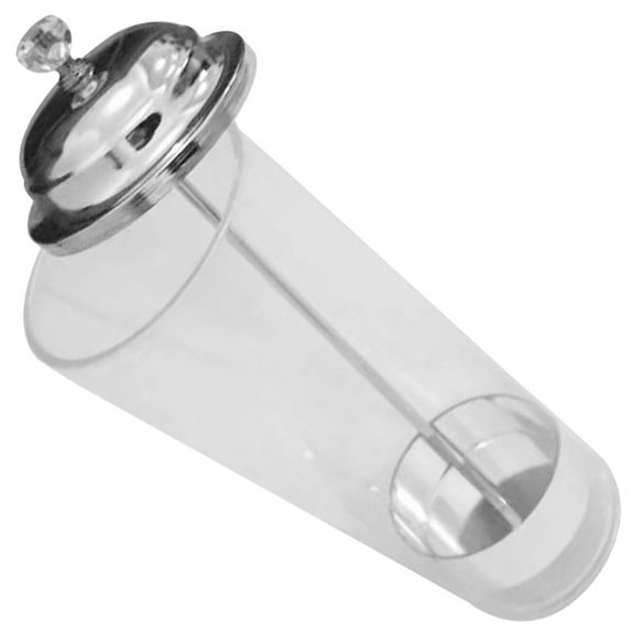 TABLZONE Transparent Plastic Cylindrical Straw Organizer for Home, Tea Shops, Cafes - , Easy to Clean, 1 Set