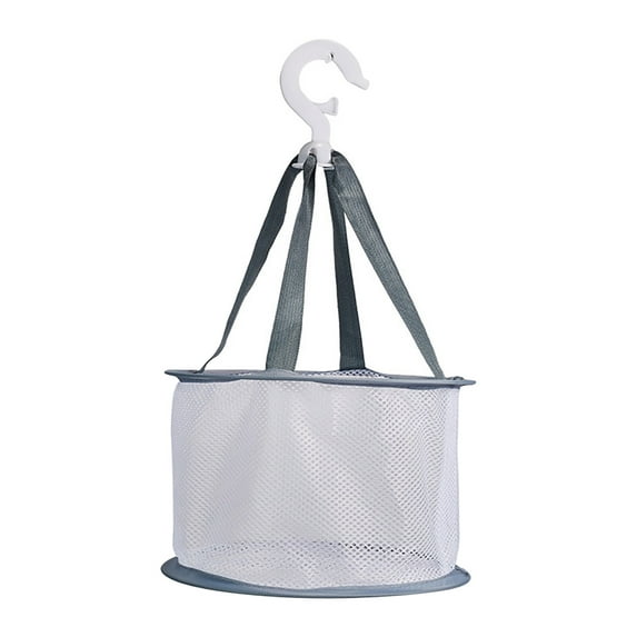 Makeup Brush Drying Rack, Cosmetic Brush Organizer, Hanging Mesh Drying Basket for Makeup Tools and Sponges, Foldable Lightweight with Hooks, Durable Polyester Mesh and Stainless Steel Bar