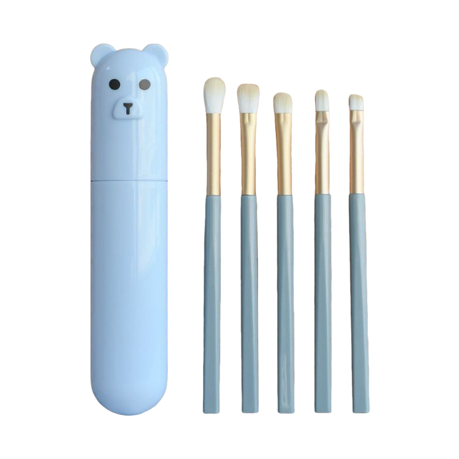 Makeup Brush Eye Shadow Makeup Brush 5 Piece Eye Shadow Makeup Brush Set Eye Makeup Rough Brush ...