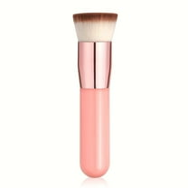 Makeup Brush, Flat Headed Brush, Soft Bristles Seamless Foundation Brush for Face, Durable Long-Lasting Beauty Tool for Cream and Liquid Application, Suitable for Daily Use and Professional Makeup