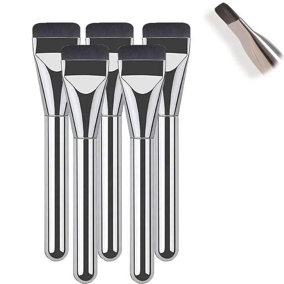 Makeup Brush Flat Top, Concealer Brush Precision, Thin Flat Foundation Brush for Liquid and Powder Blending, Soft Dense Bristles with Ergonomic Handle for Smooth Application