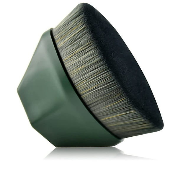 Makeup Brush-Foundation Brush, Kabuki Brush Liquid Foundation High Density Soft for Concealer Powder, Blending LiquidCreamfoundationgive away with Protective Case, Green