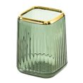 thumbnail image 1 of Makeup Brush Holder Glass and Brass Vintage Makeup Brush Organizer Handmade Cosmetic Brush Storage for Dresser Vanity Countertop,green，G78911, 1 of 5